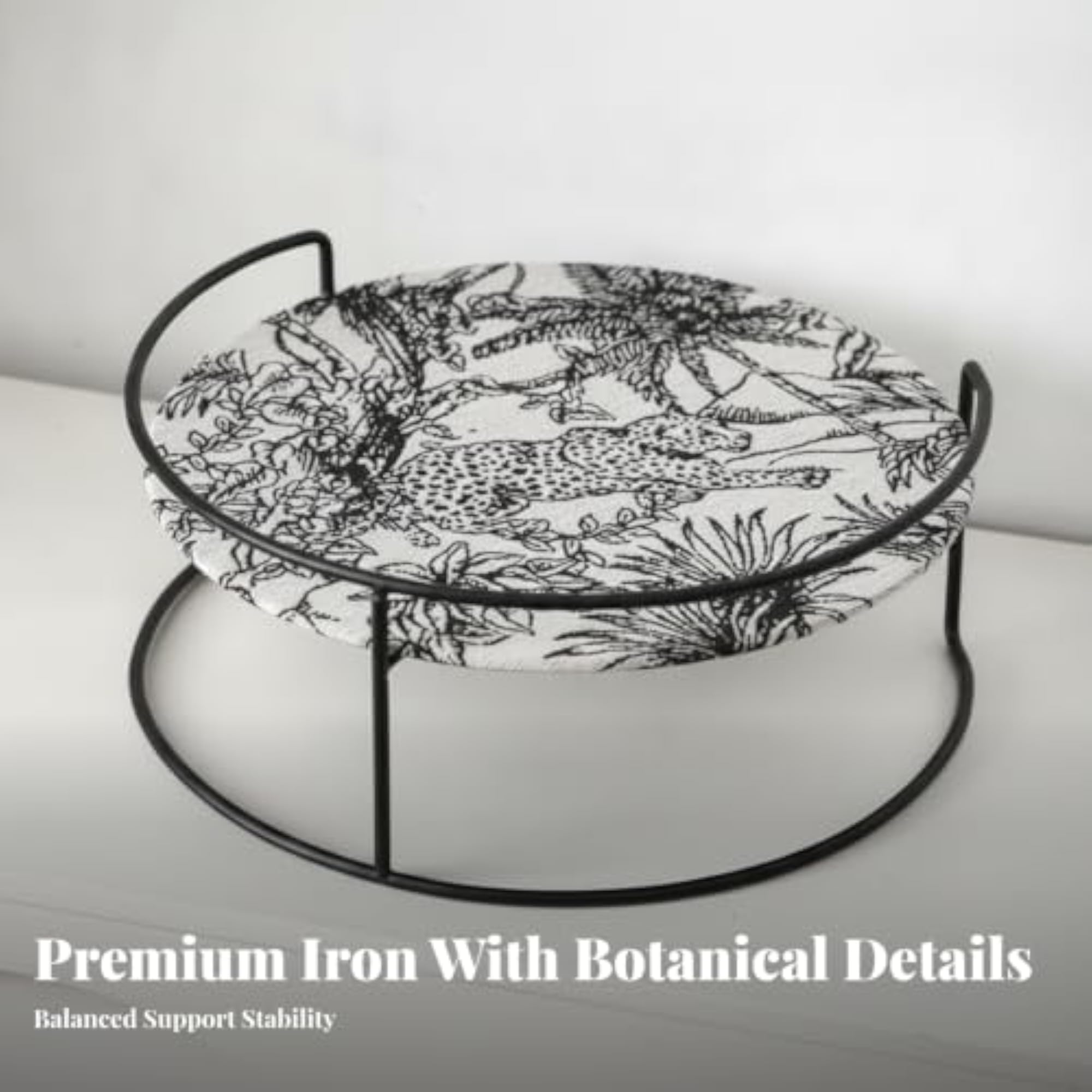 Round Desktop Storage Rack, Elegant Makeup Shelf Organizer